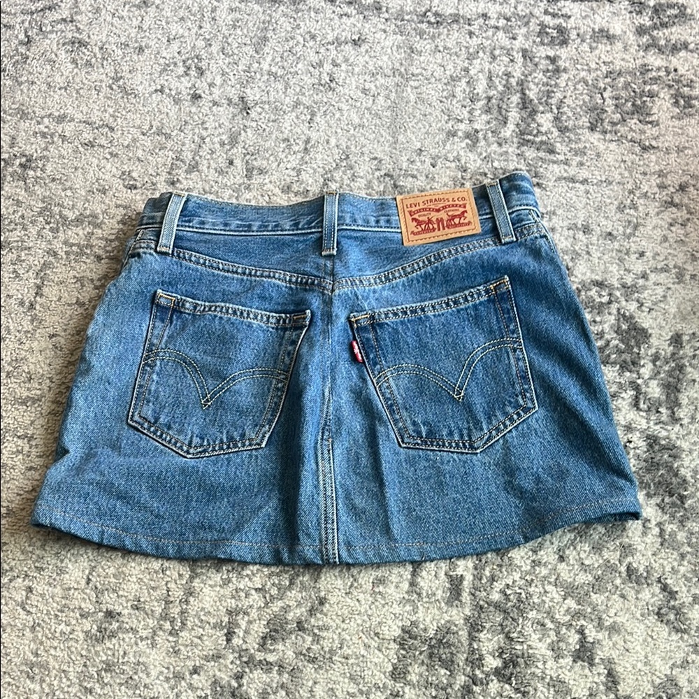 Levi's Blue Mini Skirt Casual Denim
